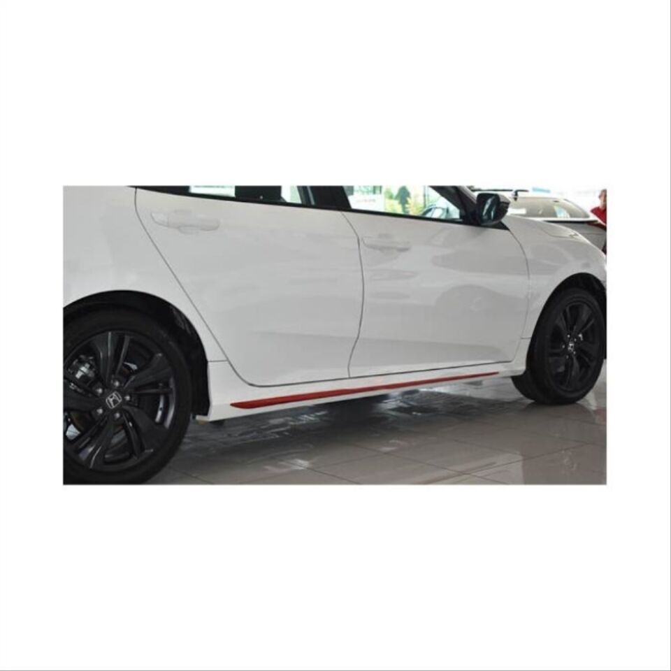 Honda Civic FC5 Yan Marşpiyel Çıta Seti Piano Black