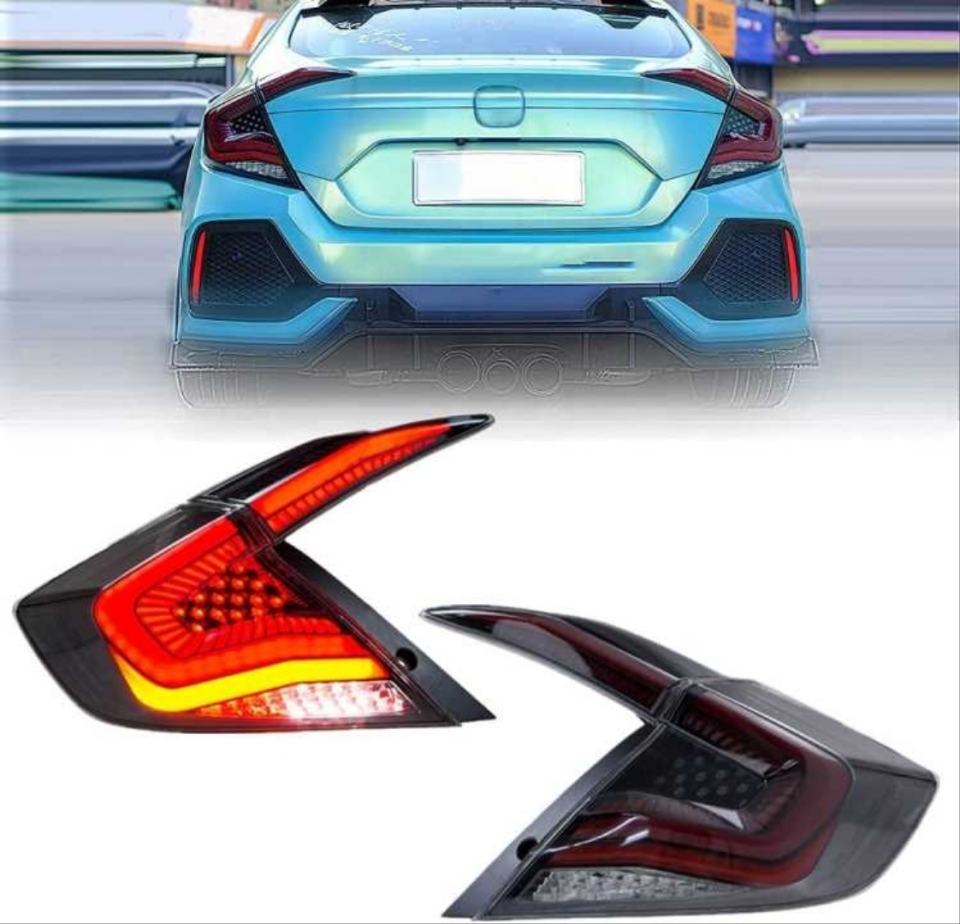 Honda Civic FC5 Omurga LED Stop Takımı Transparan