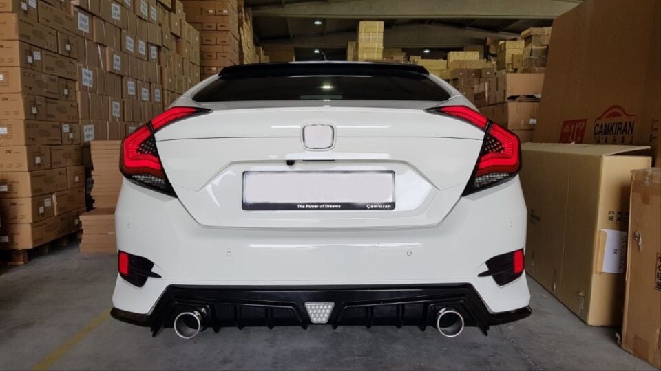 Honda Civic FC5 Omurga LED Stop Takımı Transparan