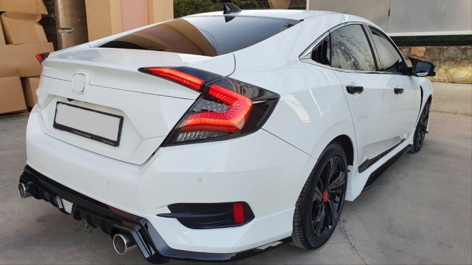 Honda Civic FC5 Omurga LED Stop Takımı Transparan