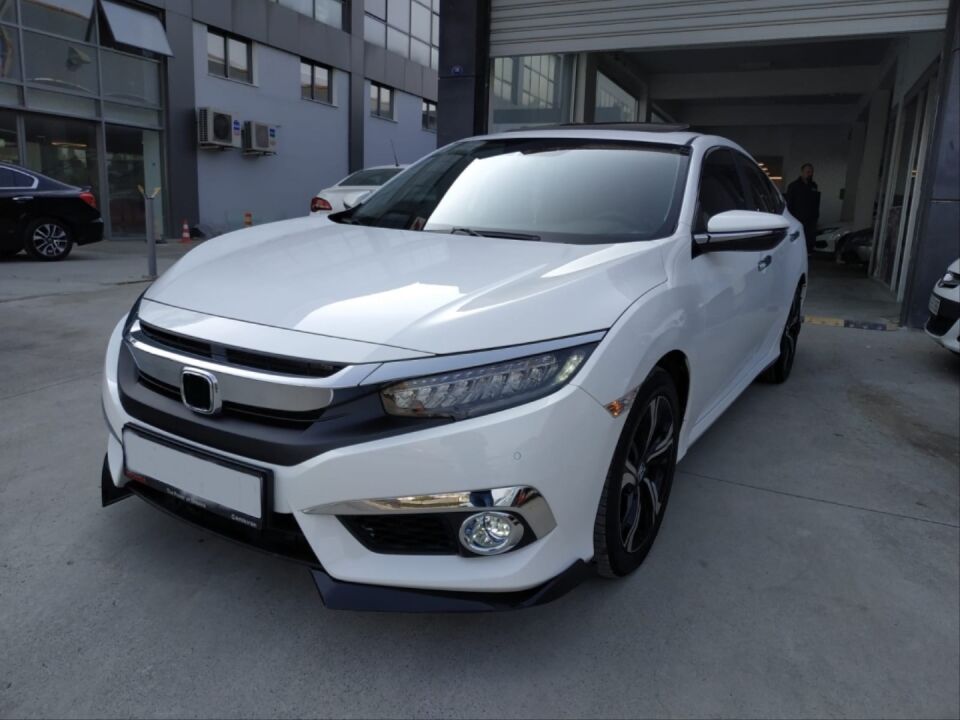 Honda Civic FC5 Makyajsız Kasa Ön Tampon Köşe Flapları Piano Black