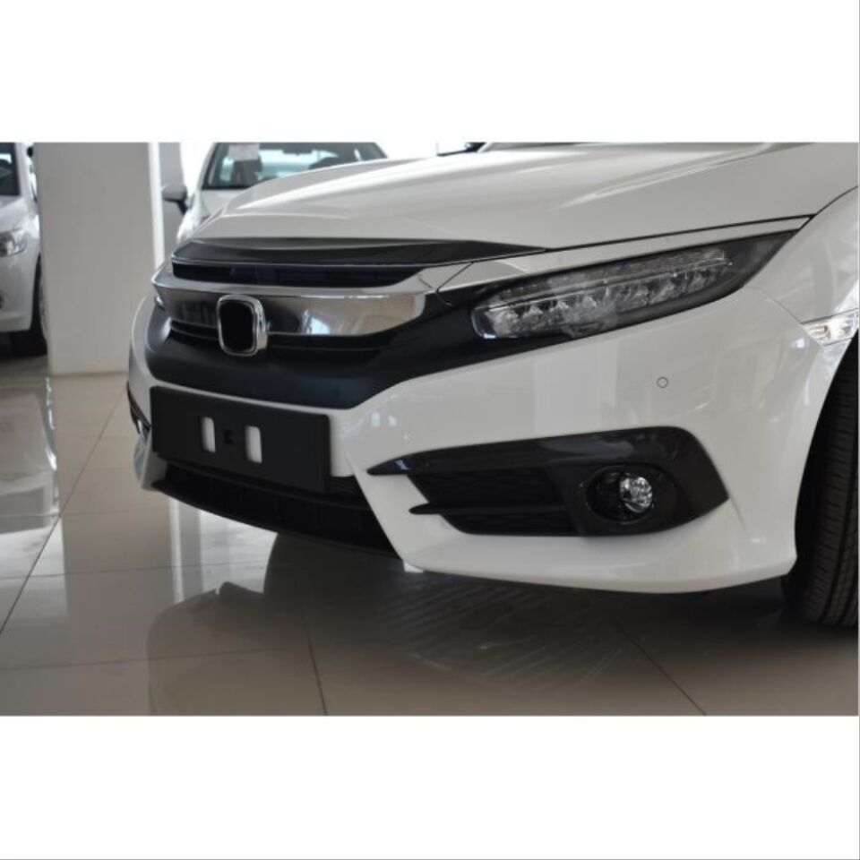 Honda Civic FC5 Ön Tampon Sis Farı Orta Çıtası Karbon