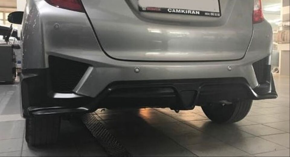Honda Jazz GK RS Arka Tampon Eki Difüzör (Boyasız)