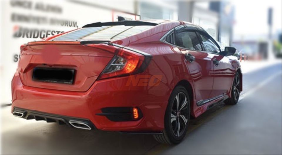 Honda Civic FC5 F1 Kayar Sinyalli Arka Tampon LED Reflektör