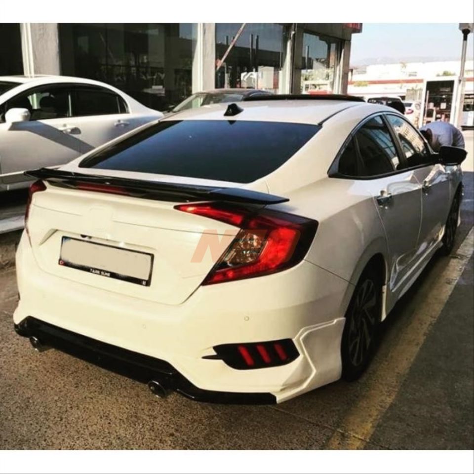 Honda Civic FC5 Sedan Turbo Arka Tampon Eki (Boyasız)