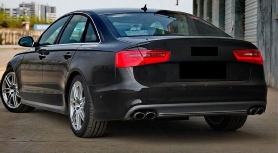 Audi A6 C7 Standart 2012-2015 S6 Arka Difüzör ve Egzoz Ucu Seti