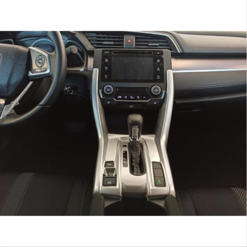 Honda Civic FC5/FK7 2016-2021 Fırçalanmış Gümüş Vites Konsol Kaplama Seti