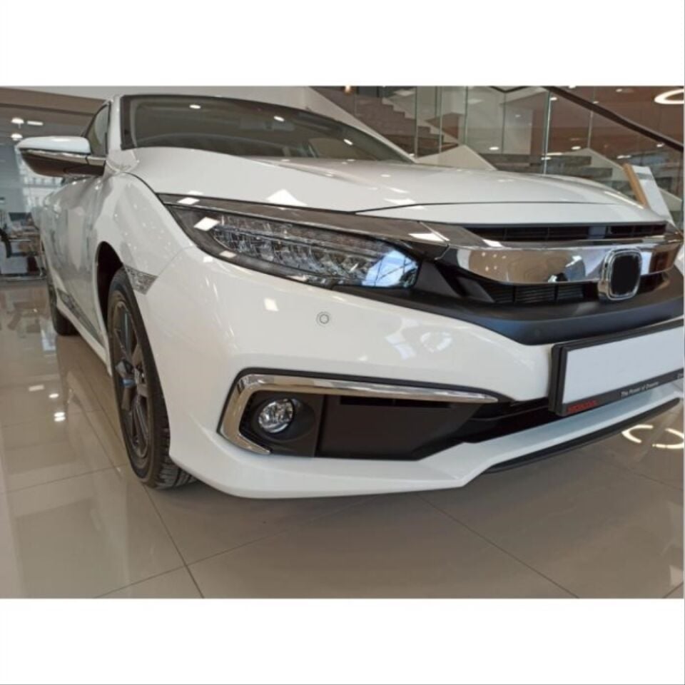 Honda Civic FC5 Makyajlı Ön Sis Farı Çerçevesi Krom Kaplama Seti