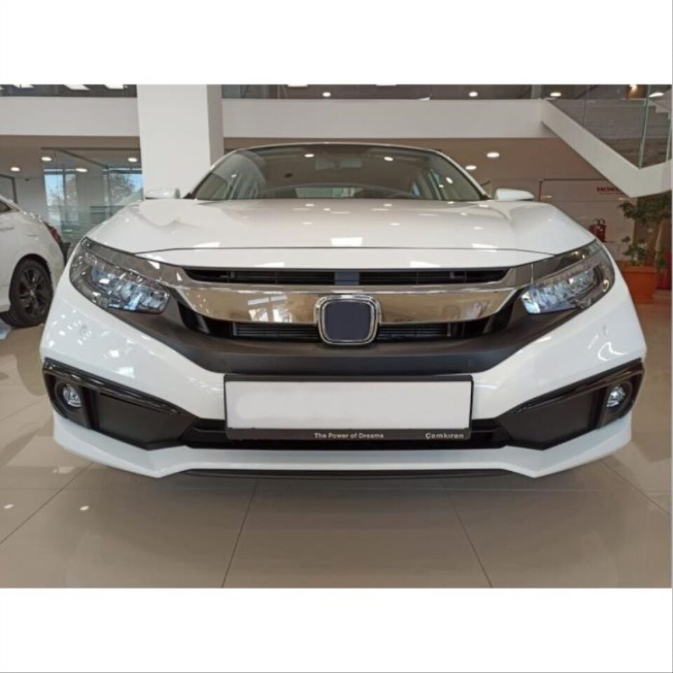 Honda Civic FC5 2019-2021 Makyajlı Kasa Piano Black Ön Tampon Sis Kaşı Seti