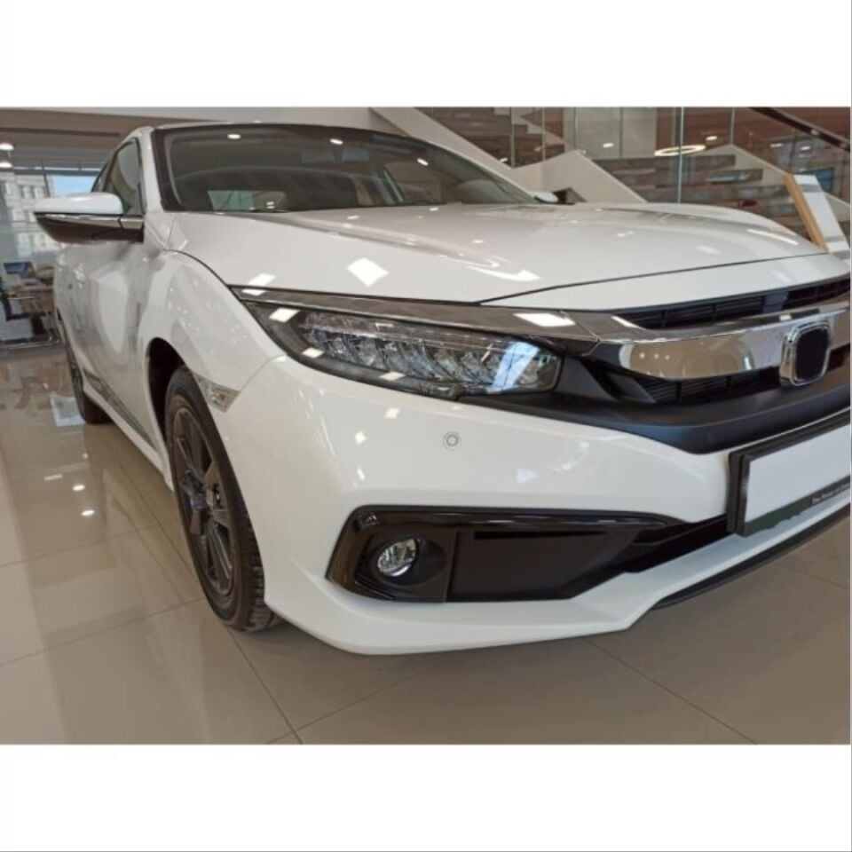 Honda Civic FC5 2019-2021 Makyajlı Kasa Piano Black Ön Tampon Sis Kaşı Seti