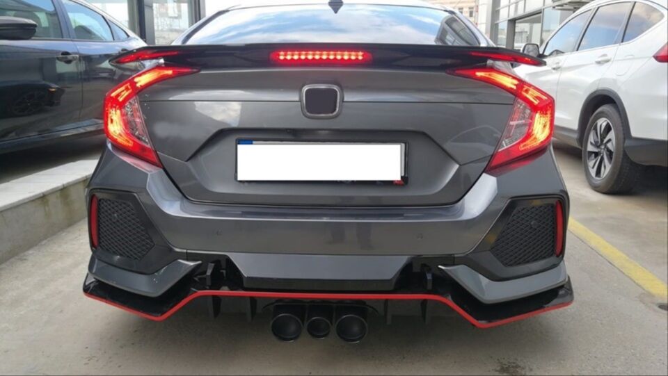 Honda Civic FC5 Si Işıklı Bagaj Spoiler (Boyasız)