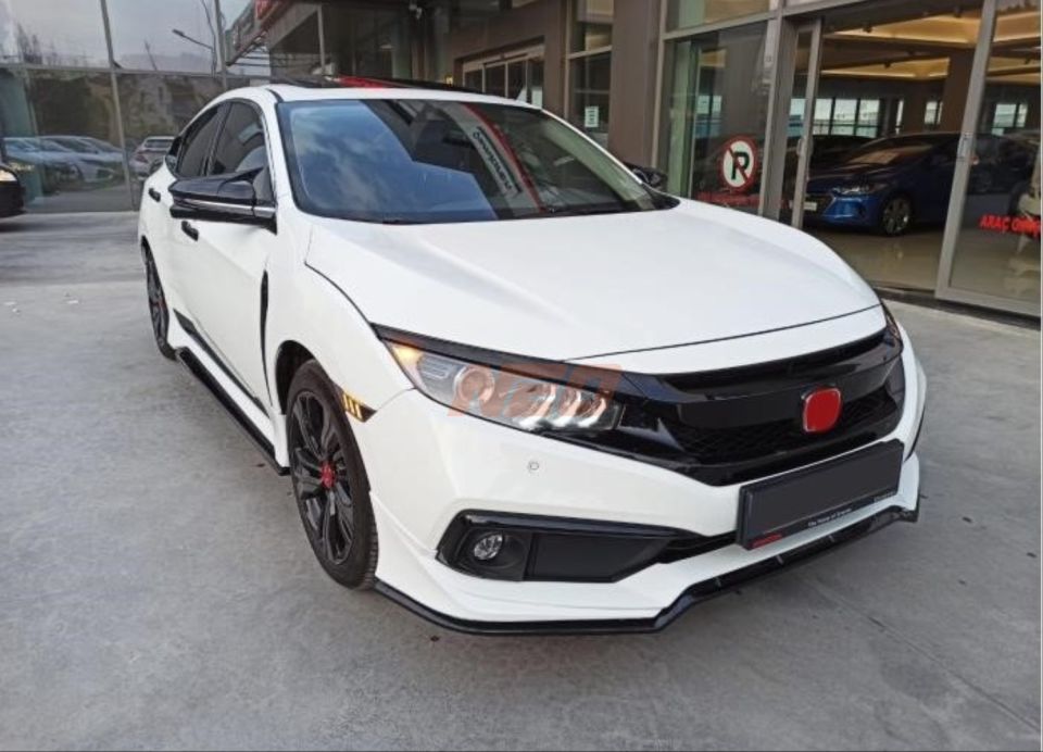 Honda Civic FC5 Makyajlı Mugen Ön Tampon Eki Seti (Boyasız)