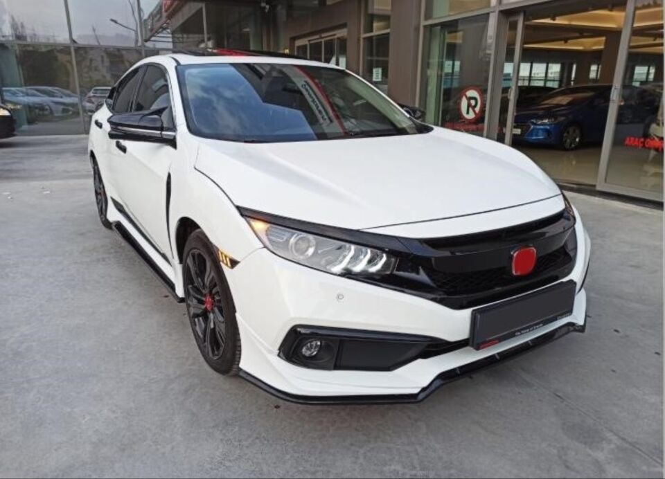 Honda Civic FC5 Makyajlı Mugen Ön Tampon Eki Seti (Boyasız)