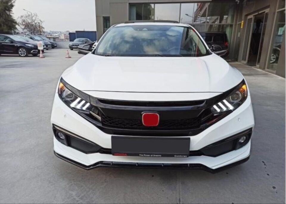 Honda Civic FC5 Makyajlı Mugen Ön Tampon Eki Seti (Boyasız)
