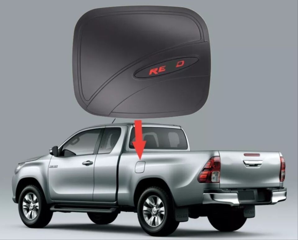 Toyota Hilux Revo (2016+) Vidalı Görünümlü Depo Kapağı Kaplaması Mat Siyah